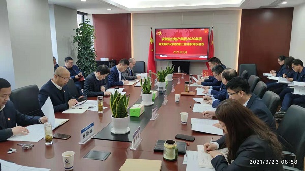 安徽威客电竞地产集团公司党委召开2020年度下层党支部书记抓党建事情述职评议会