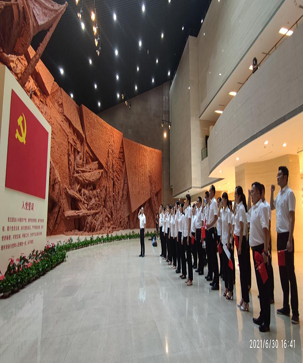 徽盐地产集团开展“追忆历史，，，，，，重温入党自愿书”主题活动