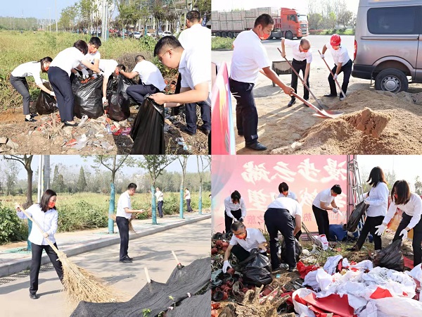 霍邱项目开展“卫生大扫除，，，，，，党员我先行”主题活动